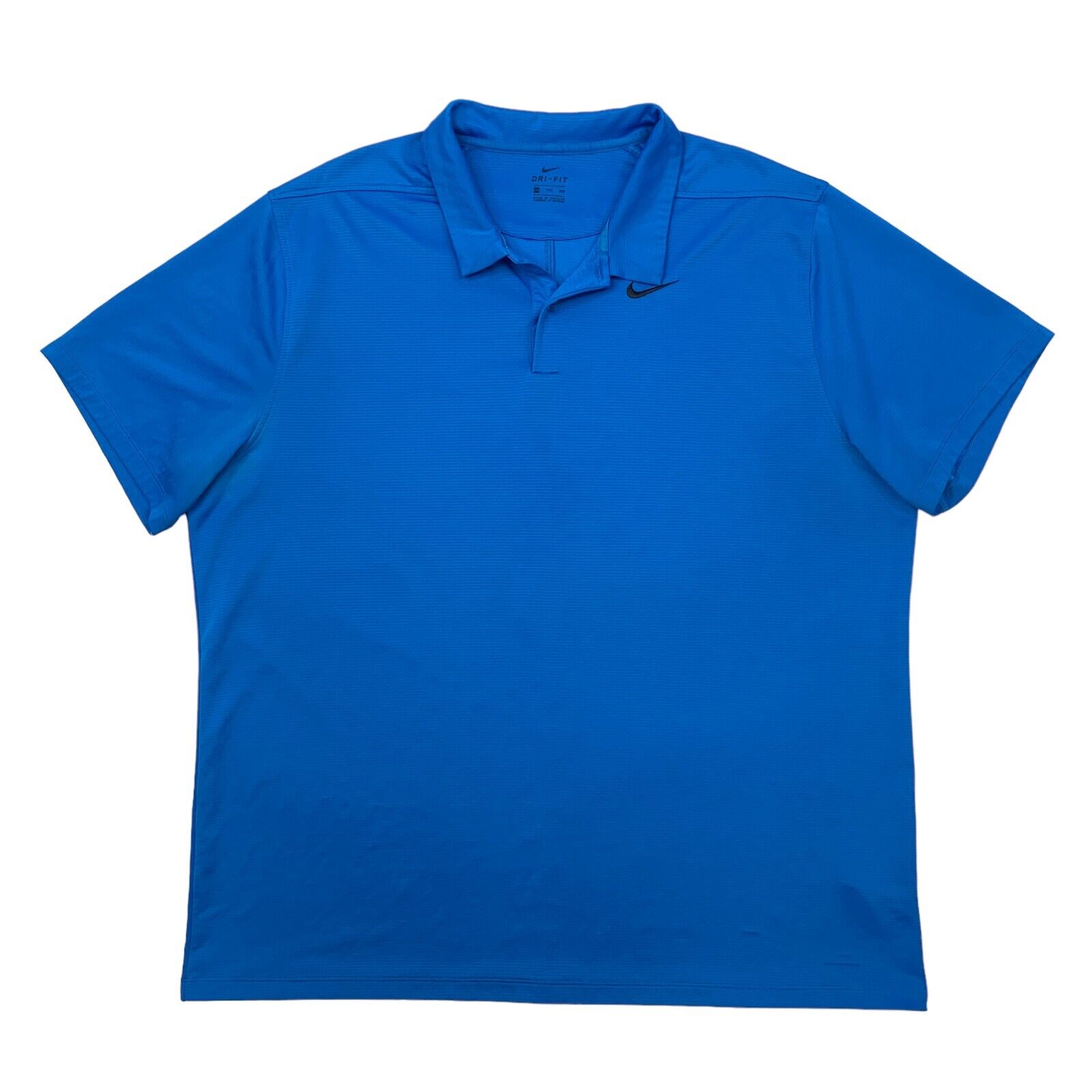 Nike Polo Shirt Mens Xxl 2xl Malibu Blue Moisture Wicking Performance Golf